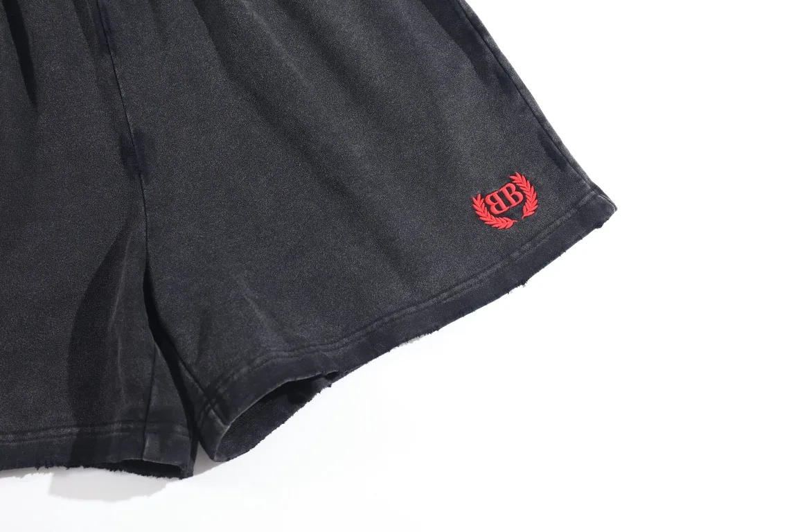 Embroidered Washed Cotton Jersey Shorts D19922550 — view 15