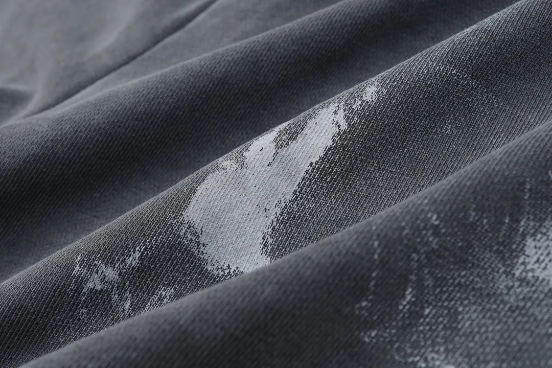 Paint-Splatter Distressed Cotton Shorts D21922552 — view 16