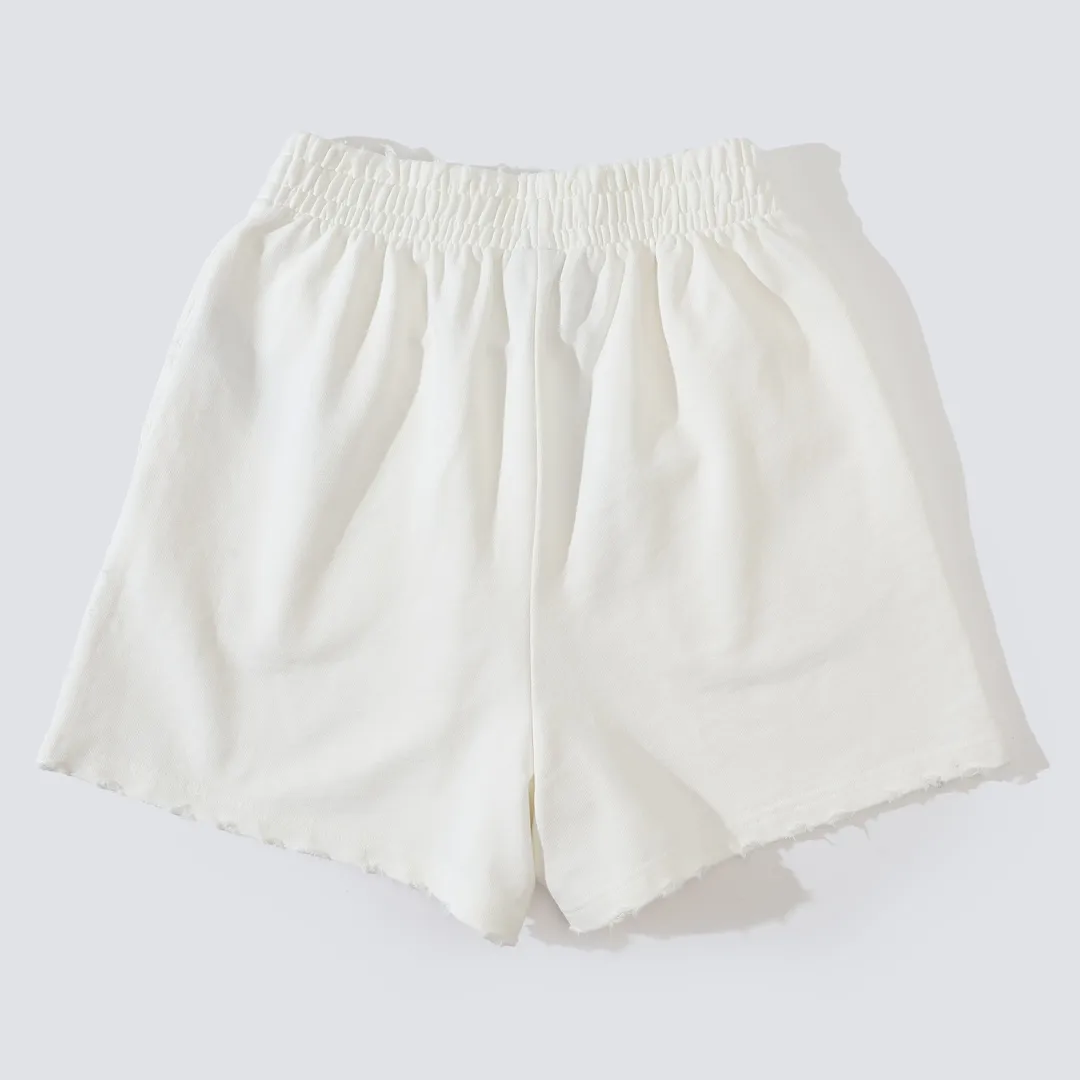 Logo Embroidered Distressed Cotton Shorts D19522602 — view 11