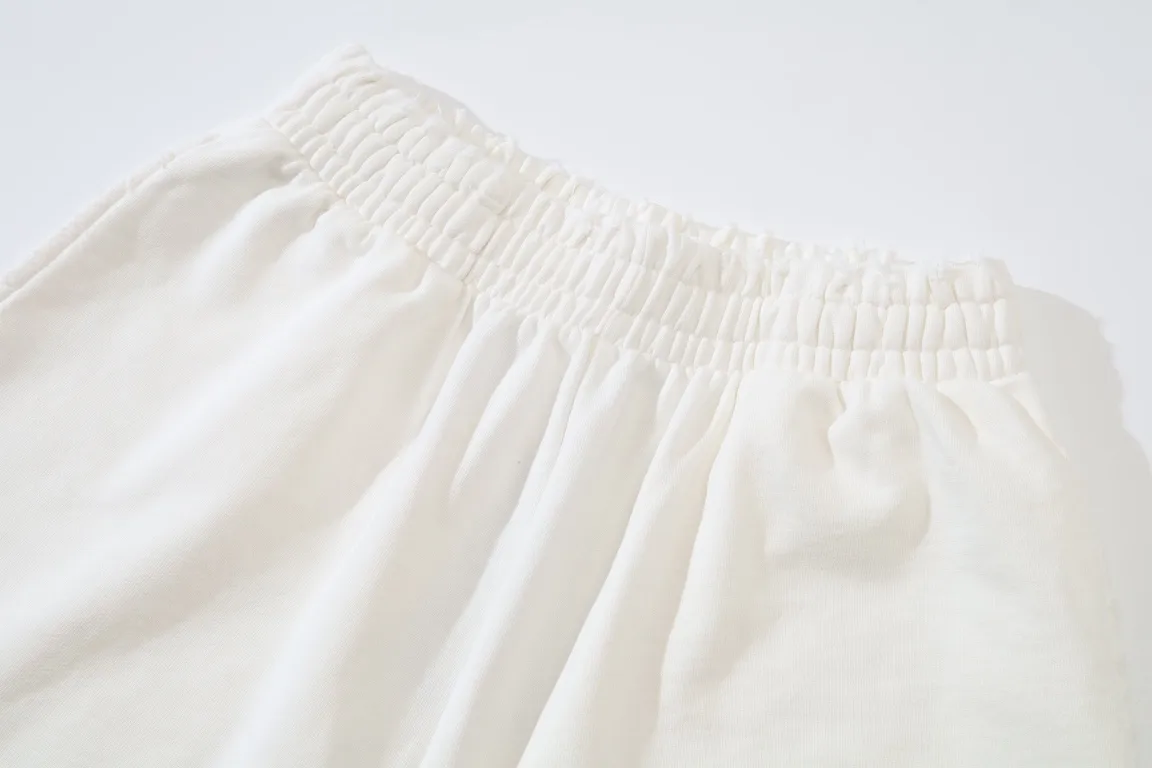 Logo Embroidered Distressed Cotton Shorts D19522602 — view 14