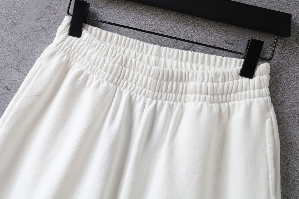 Embroidered Logo Raw-Hem Sweat Shorts D19922597 — view 6