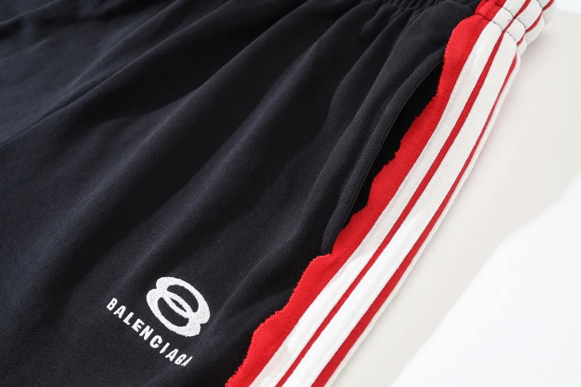 8B Embroidered Side-Stripe Knit Shorts D20922596 — view 14