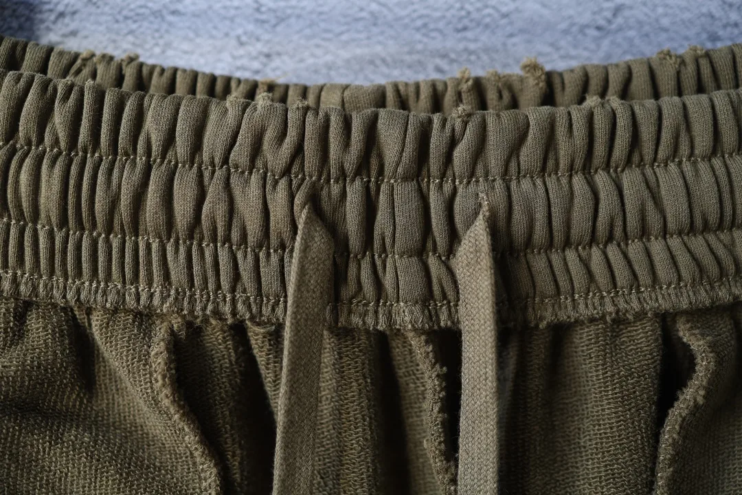 Distressed Logo Print Cotton Shorts D20922593 — view 7