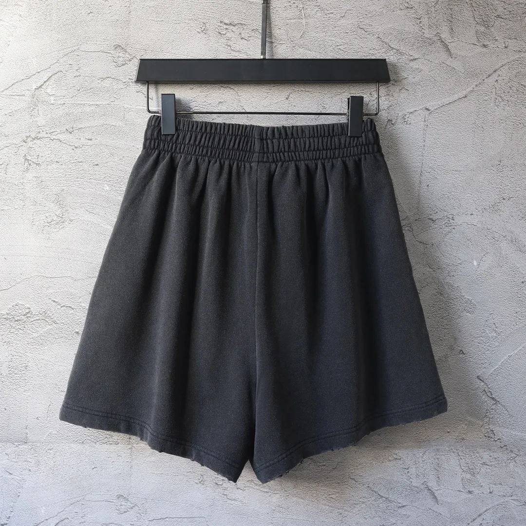 Distressed Logo Print Cotton Shorts D20922593 — view 20