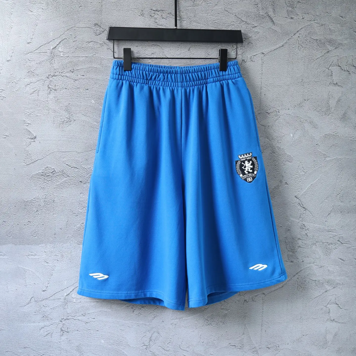 Embroidered Crest Cotton-Jersey Shorts D19922583 — view 10