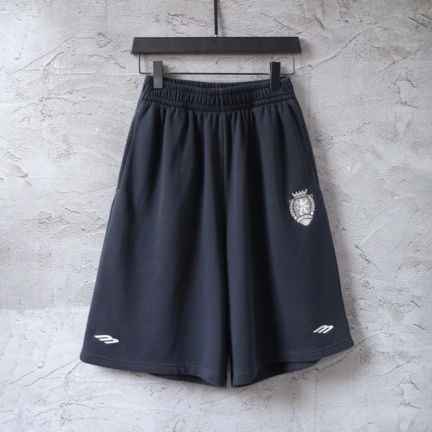 Embroidered Crest Cotton-Jersey Shorts D19922583 — view 19