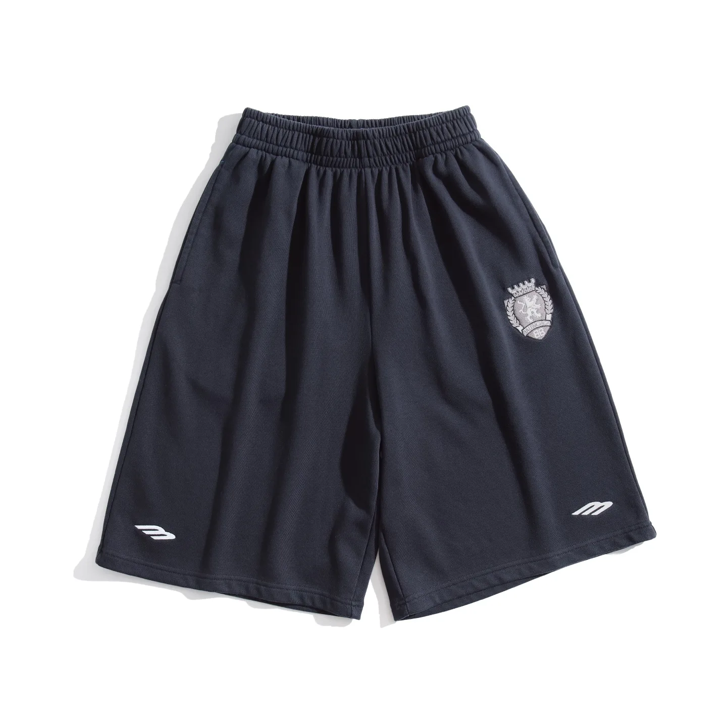 Embroidered Crest Cotton-Jersey Shorts D19922583 — view 28
