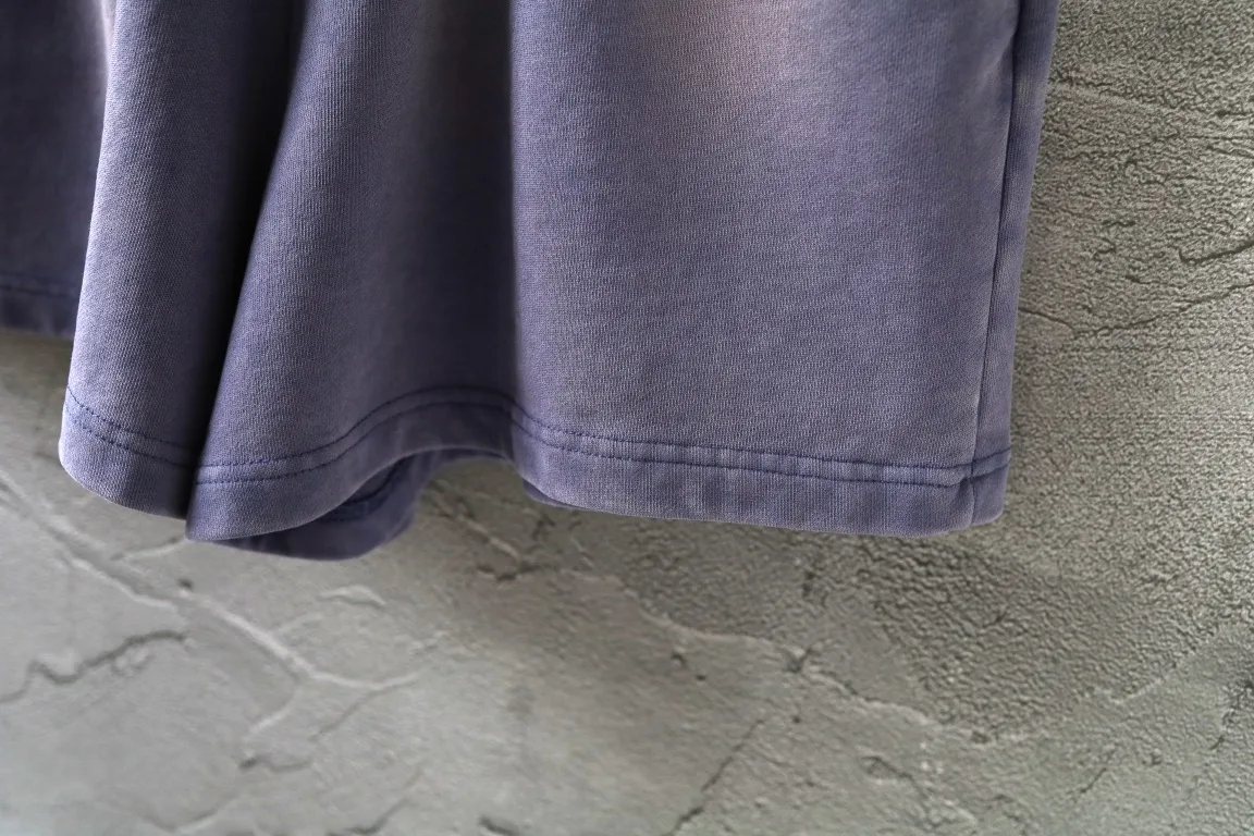 Logo Print Washed Cotton Shorts D19522601 — view 9
