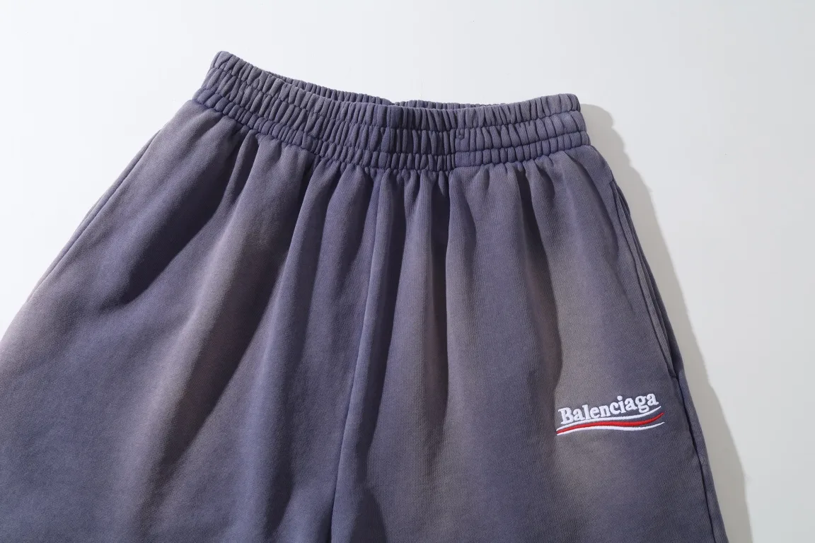 Logo Print Washed Cotton Shorts D19522601 — view 12