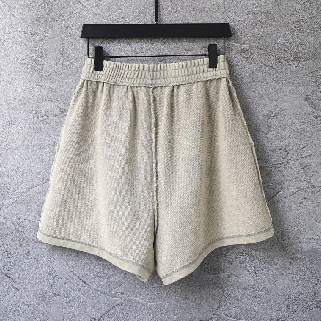 Logo Embroidered Raw-Edge Sweat Shorts D22522614 — view 2