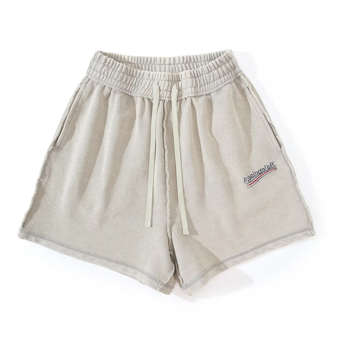 Logo Embroidered Raw-Edge Sweat Shorts D22522614 — view 10