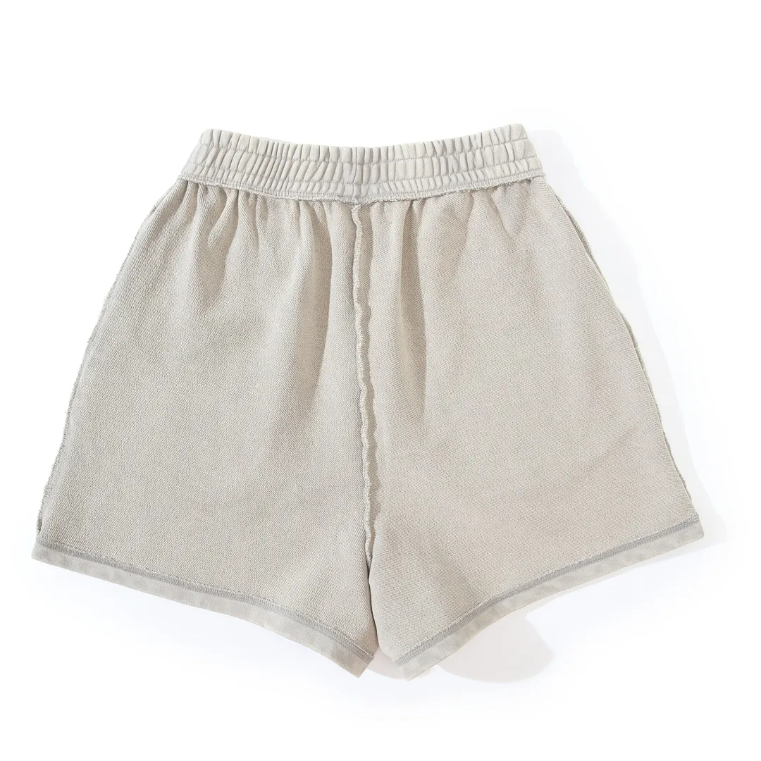 Logo Embroidered Raw-Edge Sweat Shorts D22522614 — view 11