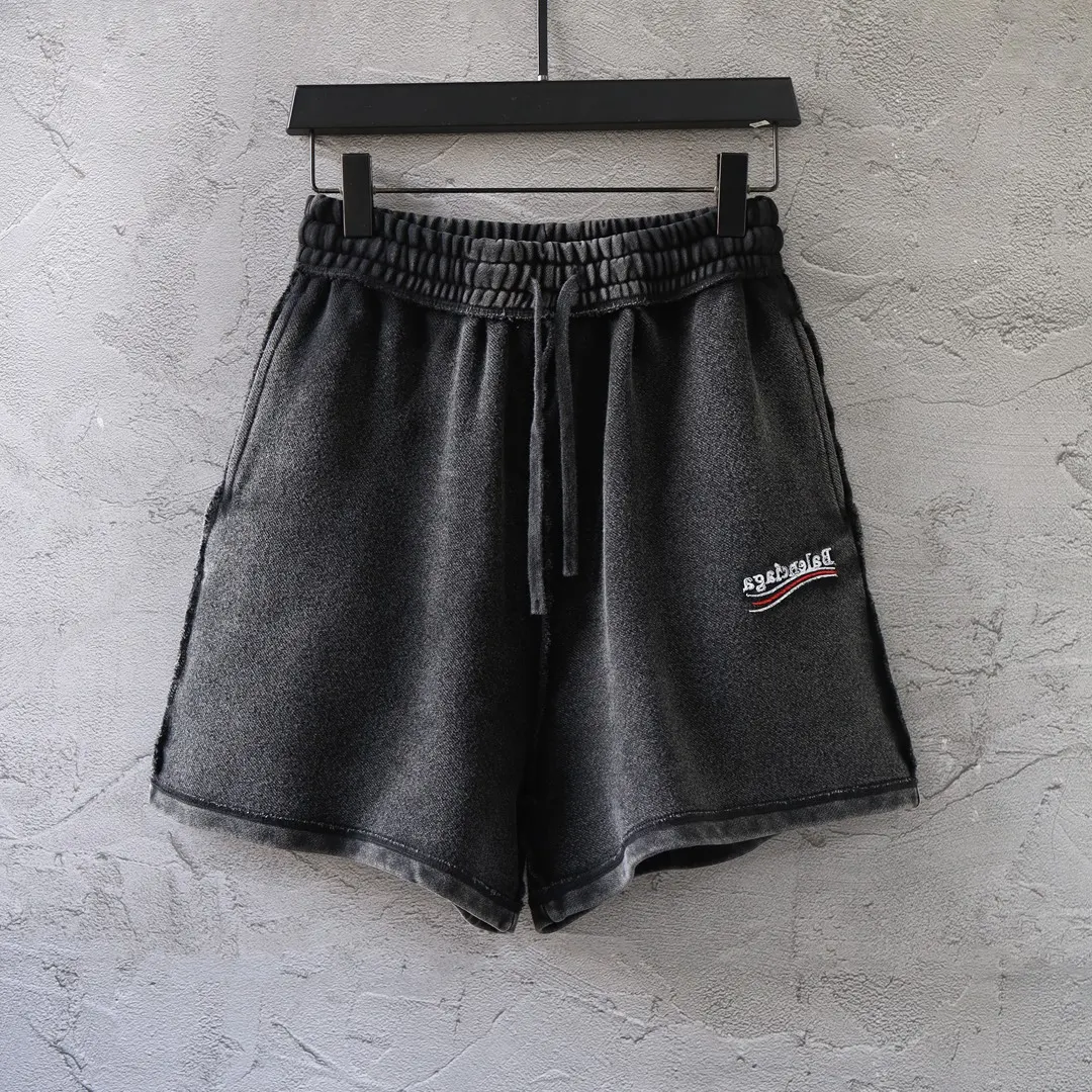 Logo Embroidered Washed Cotton Sweat Shorts D22522613