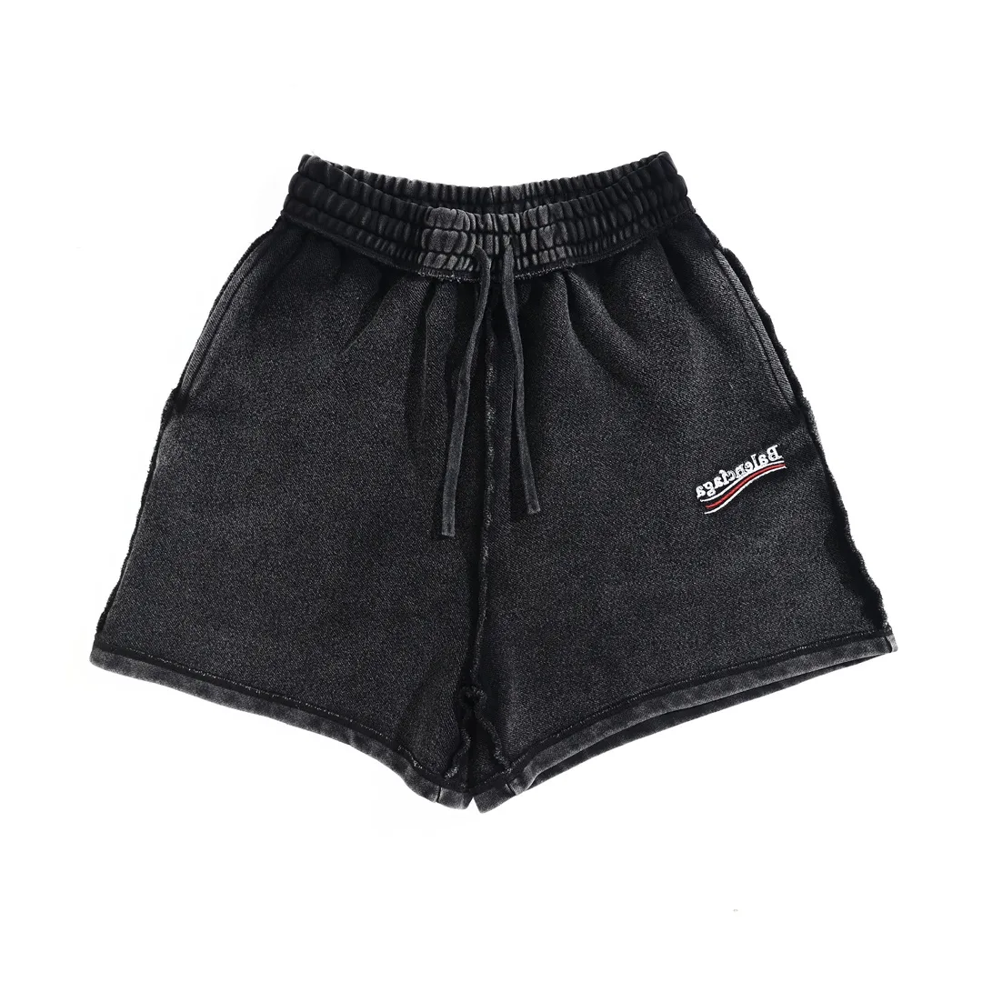 Logo Embroidered Washed Cotton Sweat Shorts D22522613 — view 10
