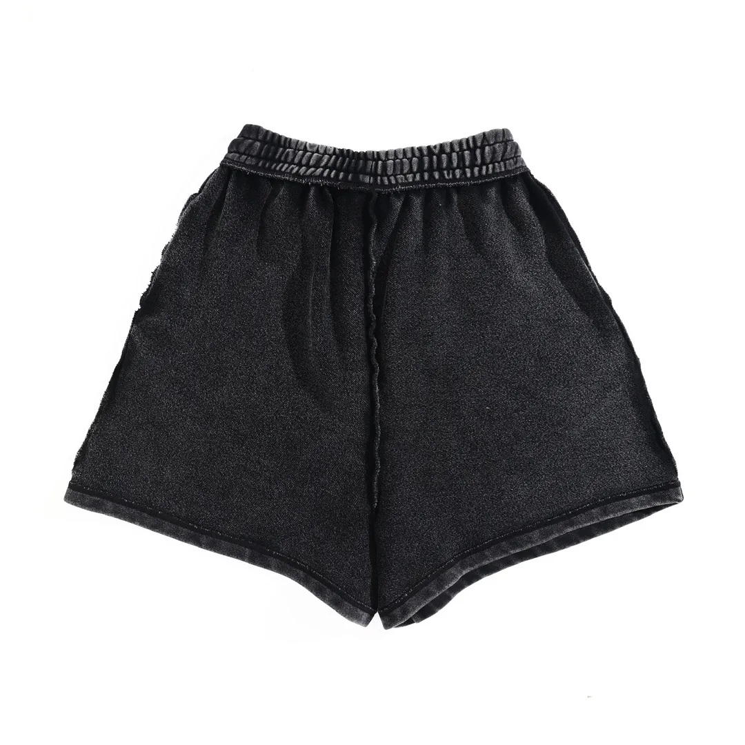 Logo Embroidered Washed Cotton Sweat Shorts D22522613 — view 11