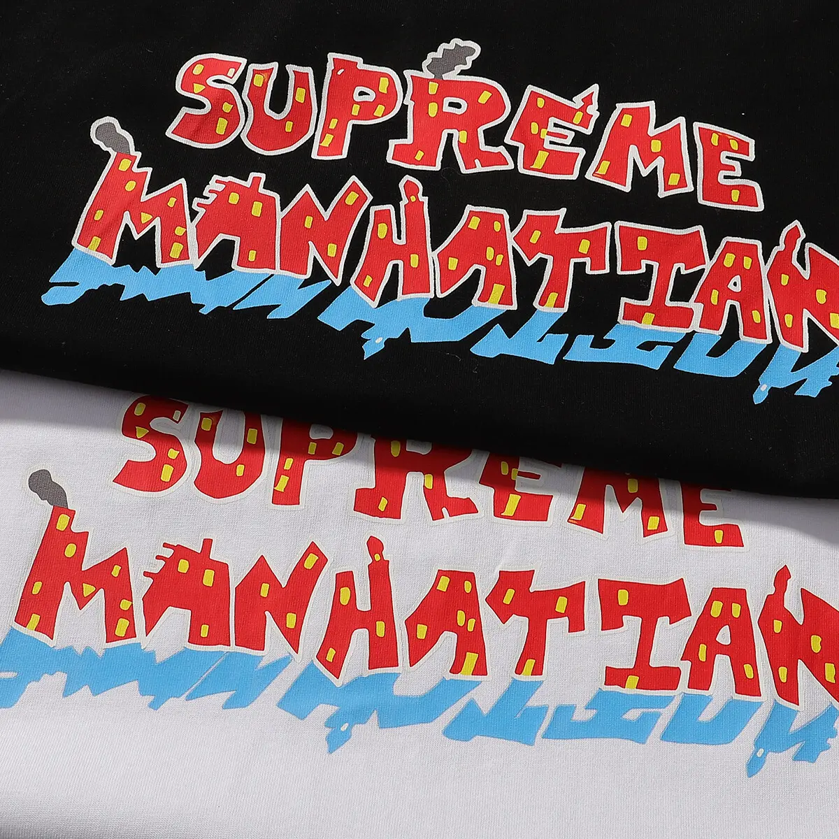 Supreme Manhattan Cityscape Graphic T-Shirt D9512084 — view 6