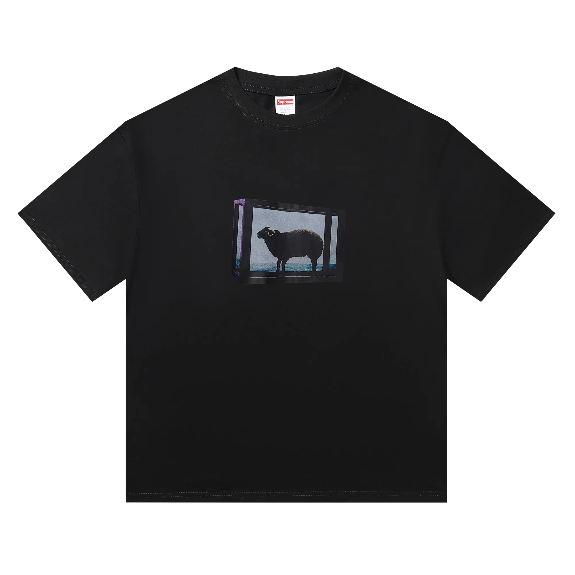 Supreme Damien Hirst Black Sheep Graphic T-Shirt D3815802 — view 2