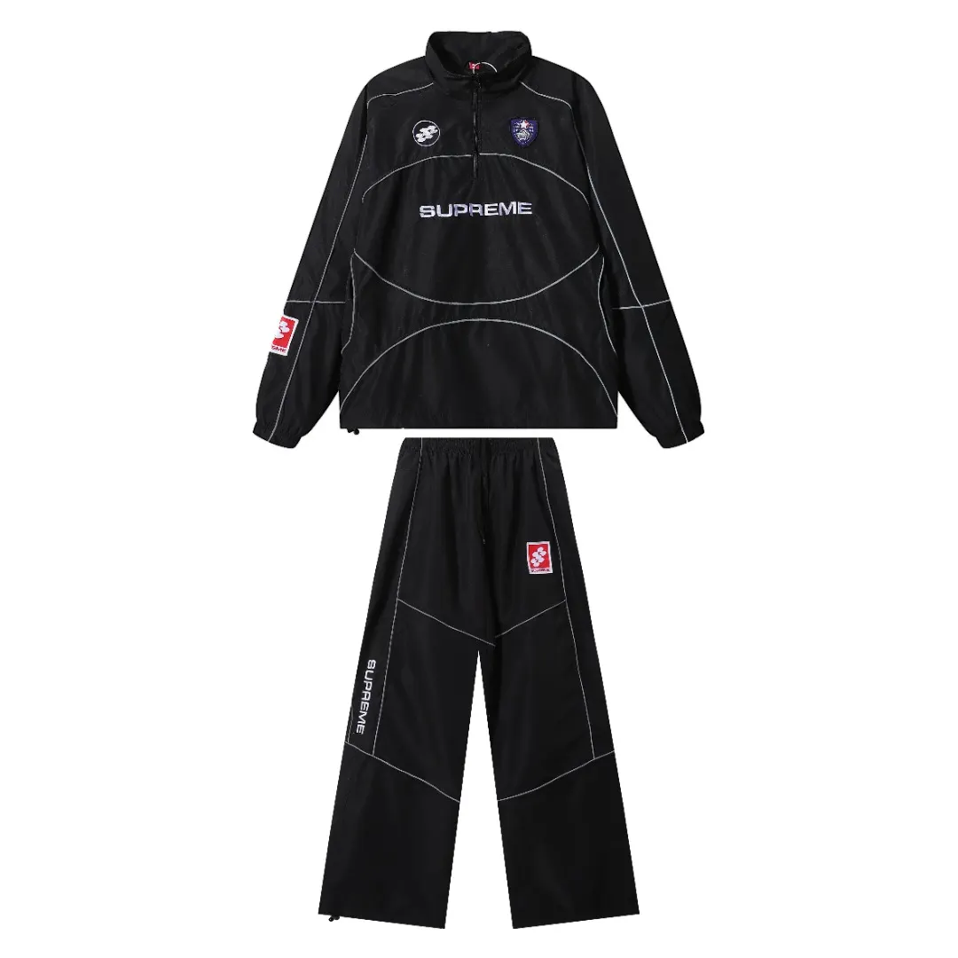 Reflective Piping Shell Track Pants D17012064 — view 3
