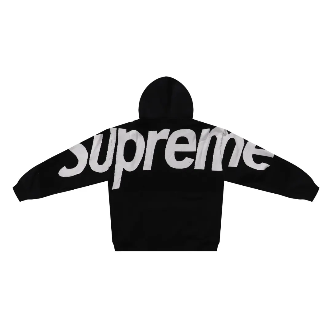 Supreme Big Logo Paneled Knit Hoodie D10515907 — view 2