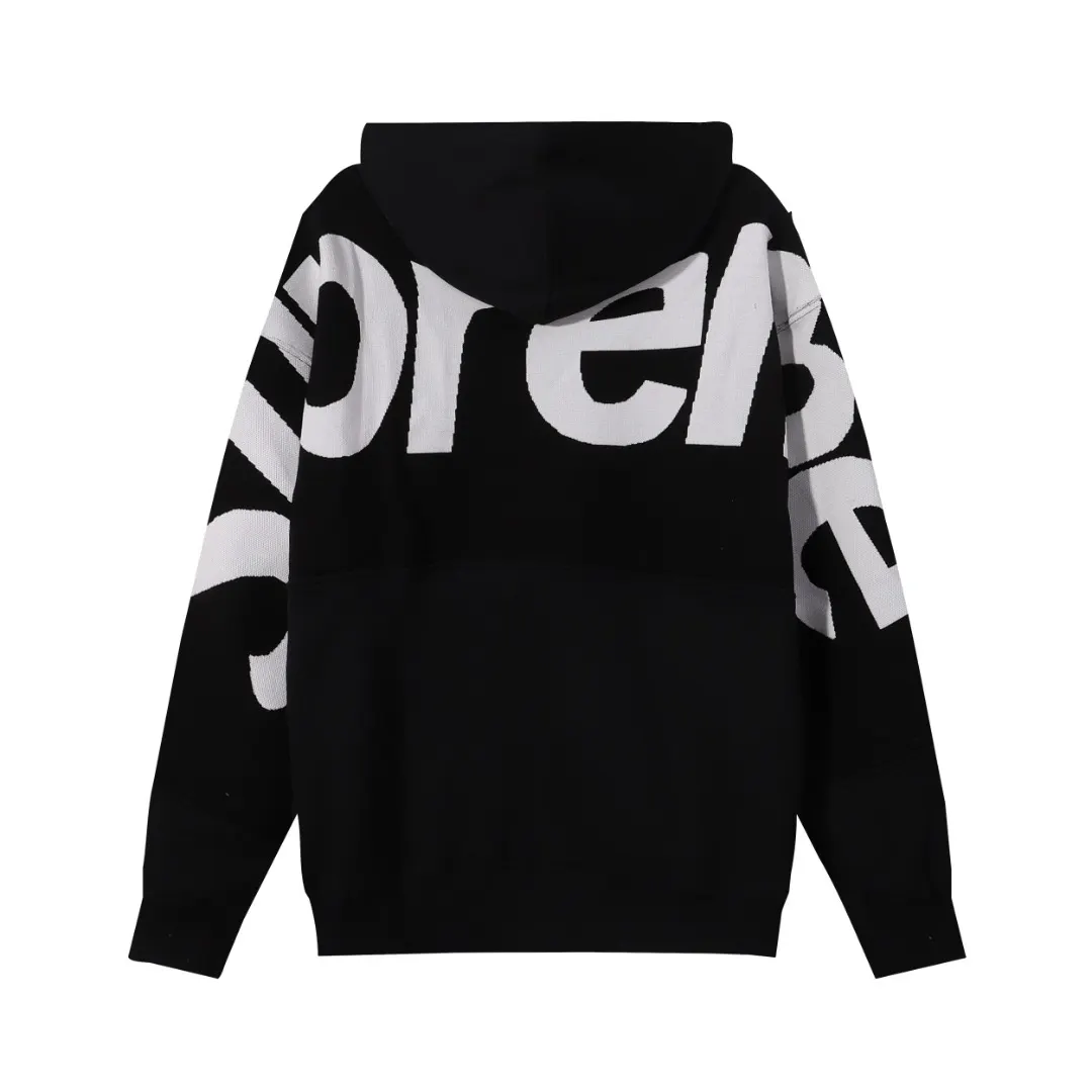 Supreme Big Logo Paneled Knit Hoodie D10515907 — view 6