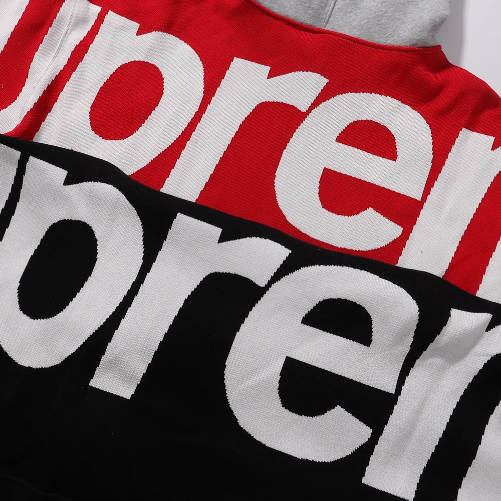 Supreme Big Logo Knit Hooded Sweater D15512126 — view 8