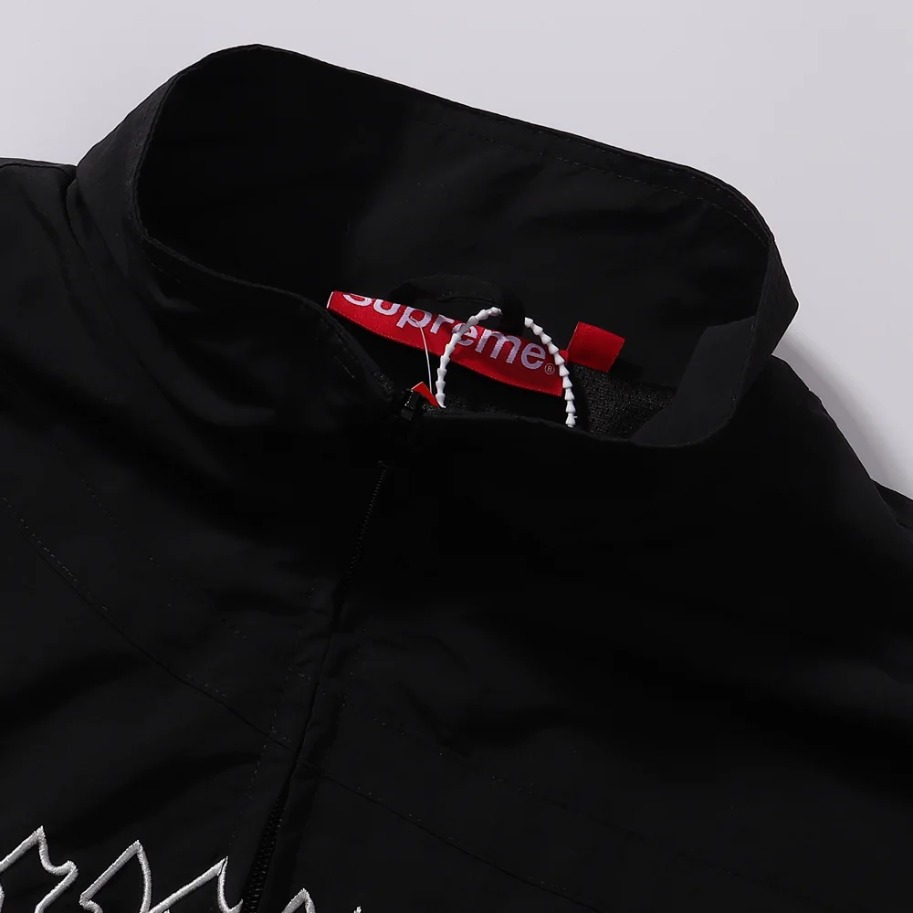 Supreme Logo Embroidered Track Jacket D17012067 — view 4