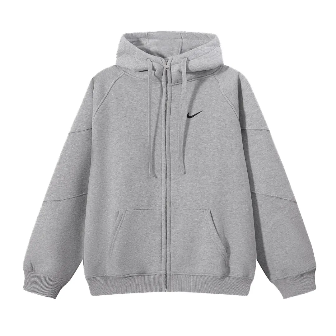 Logo-Embroidered Zip-Up Hoodie D14512059 — view 3