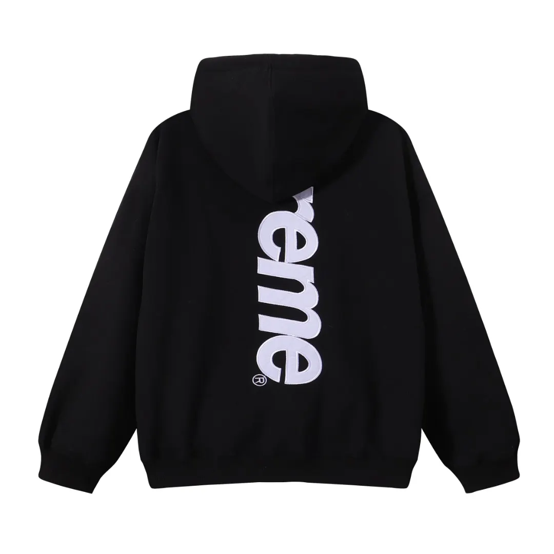Embroidered Logo Cotton-Blend Hoodie D13012061 — view 2