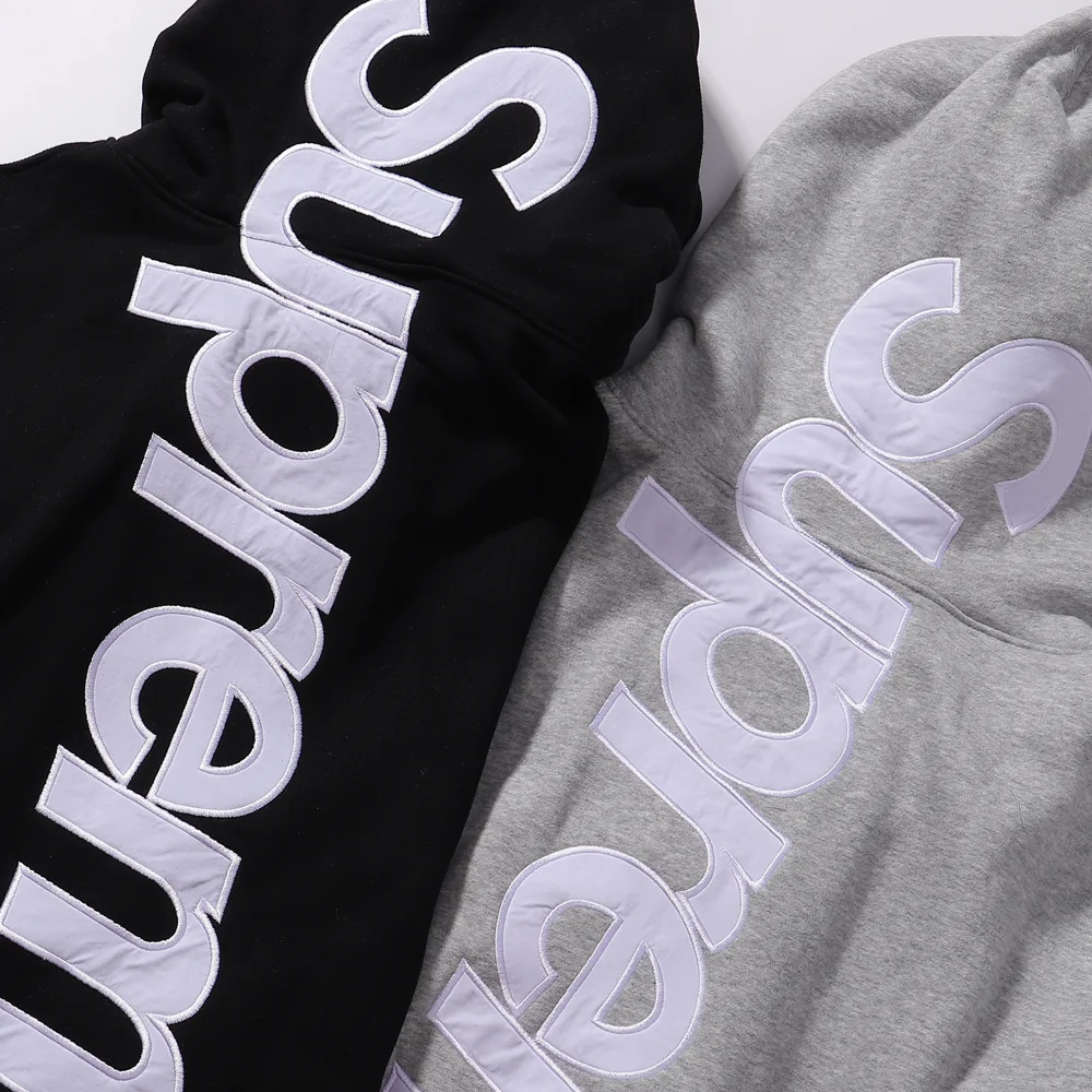 Embroidered Logo Cotton-Blend Hoodie D13012061 — view 5