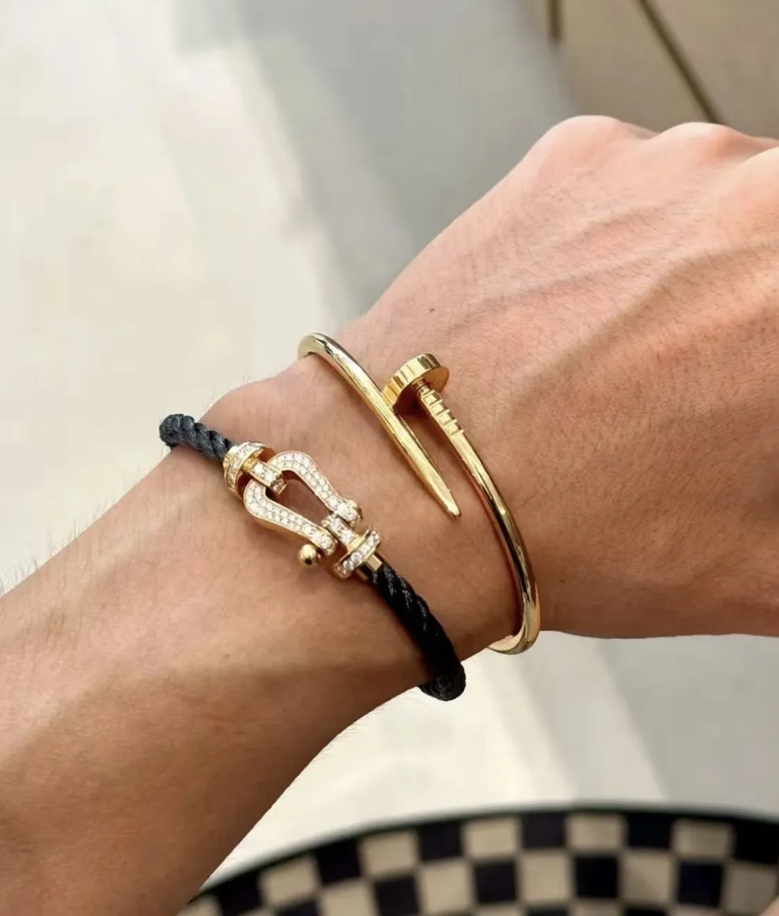 Force 10 Style Horseshoe Pave Bracelet D22017118 — view 12