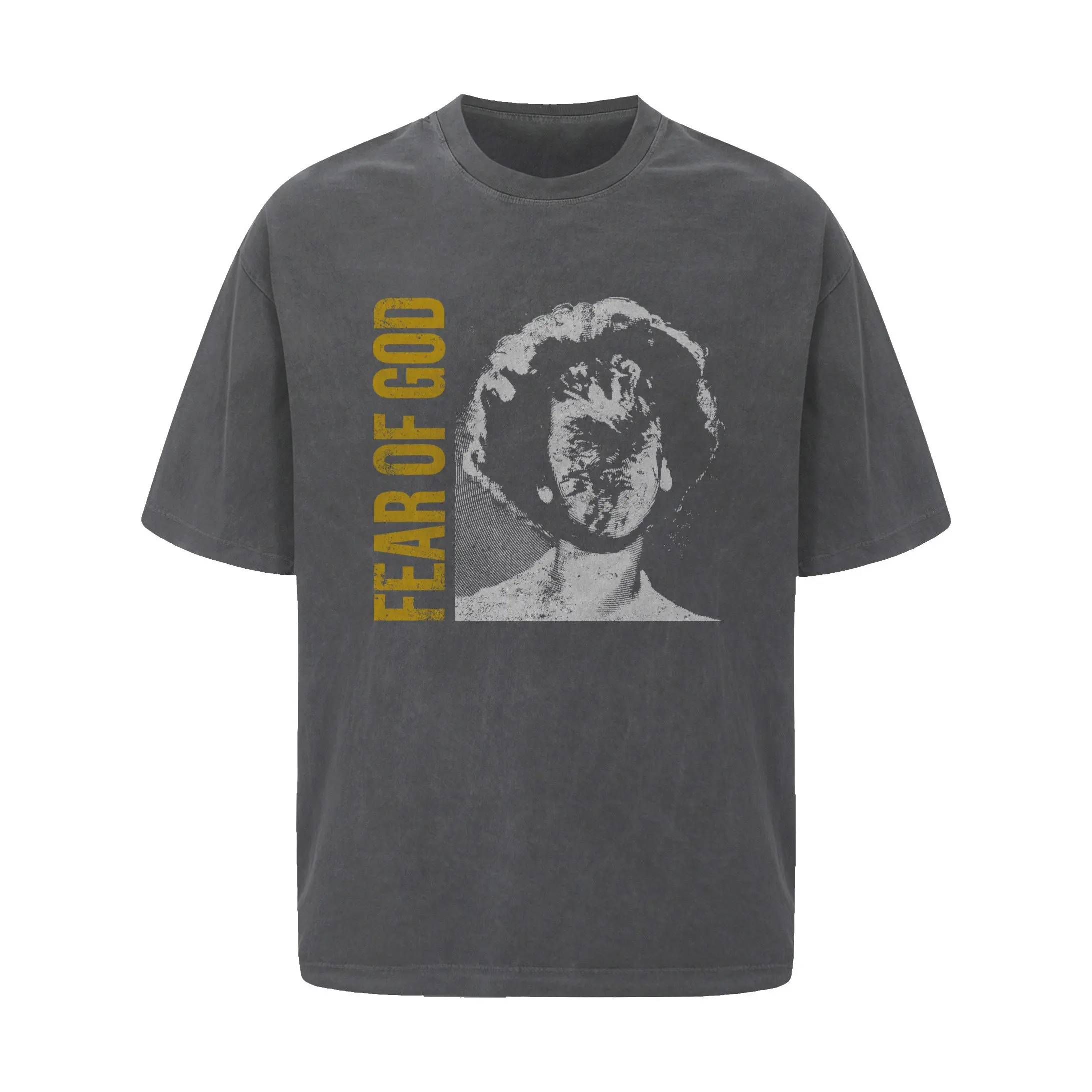 Portrait Graphic Washed Cotton T-Shirt D8911930 — view 2