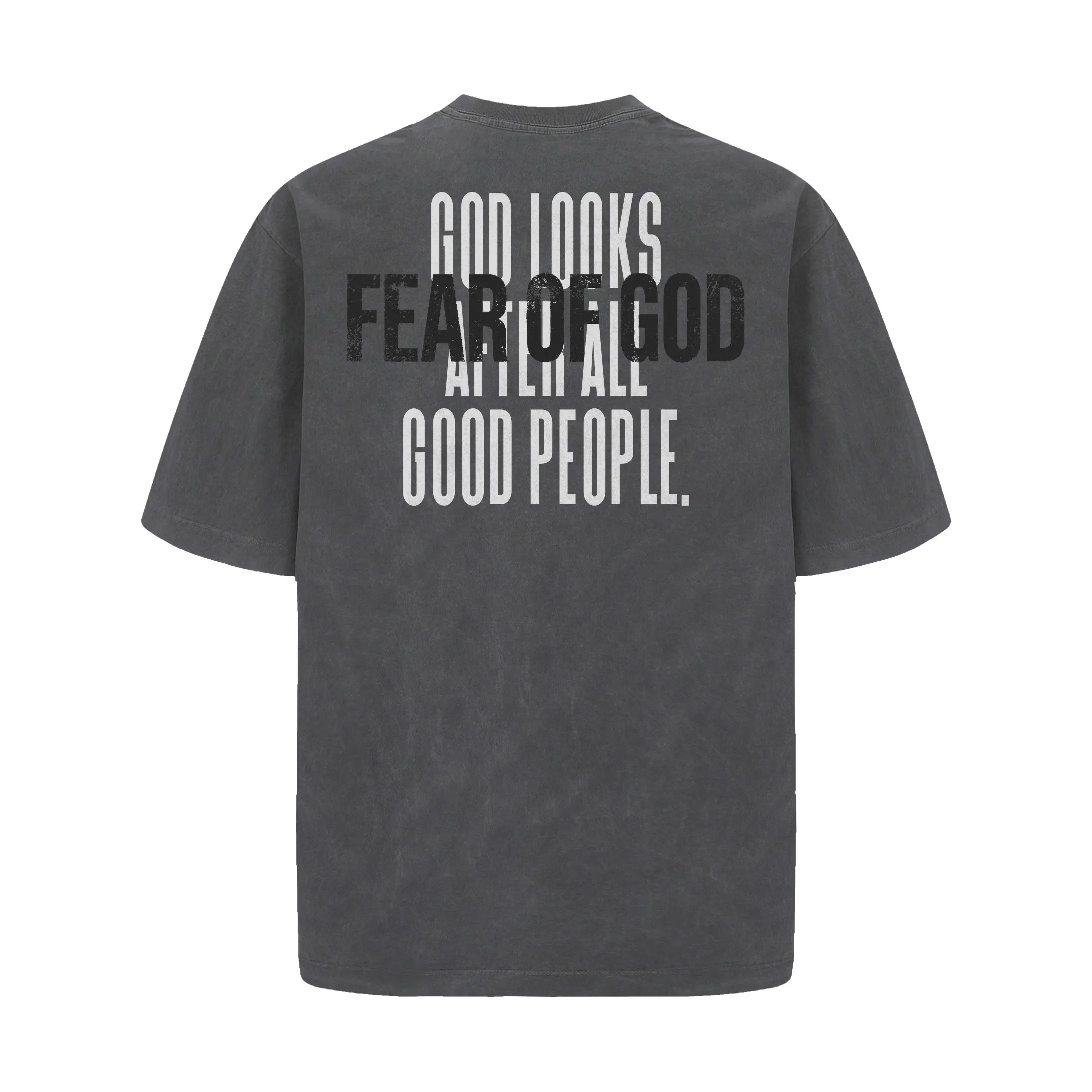 Portrait Graphic Washed Cotton T-Shirt D8911930 — view 3
