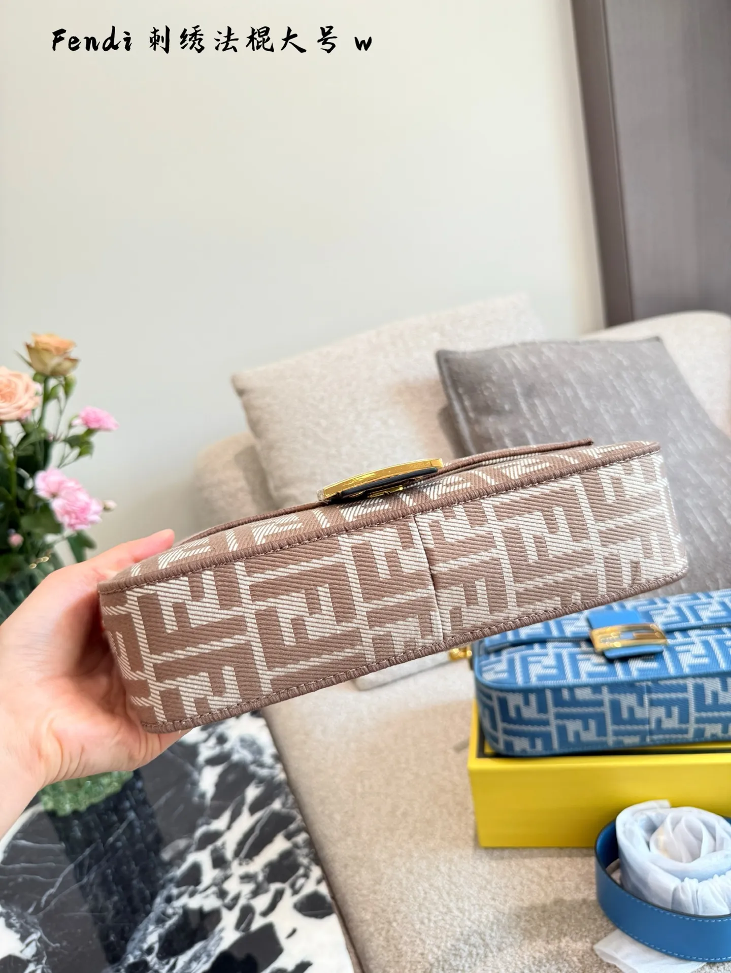Fendi Baguette Embroidered Shoulder Bag D28518101 — view 6