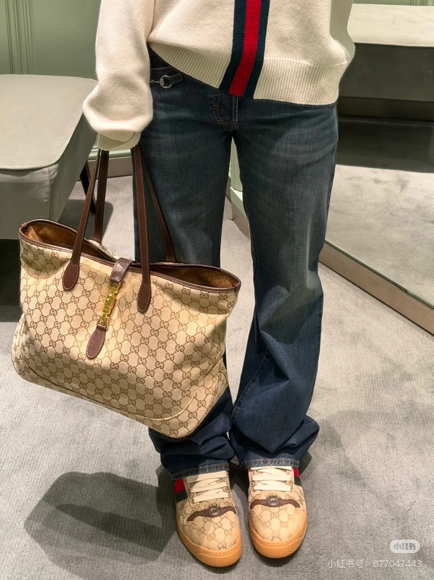 Gucci GG Canvas Jackie 1961 Tote Bag D26017834 — view 3