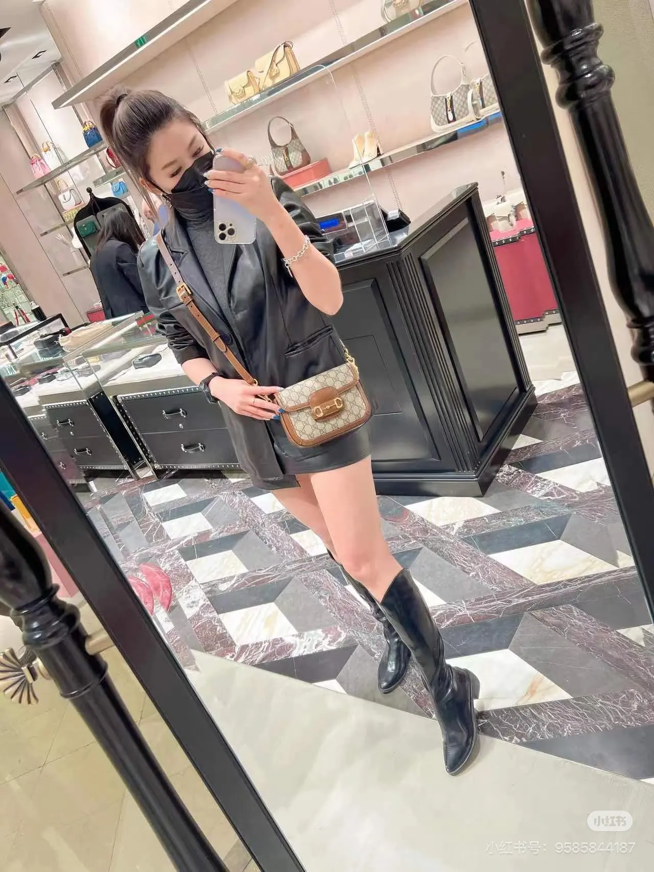 Gucci 1955 Horsebit Mini Shoulder Bag D32517977 — view 2