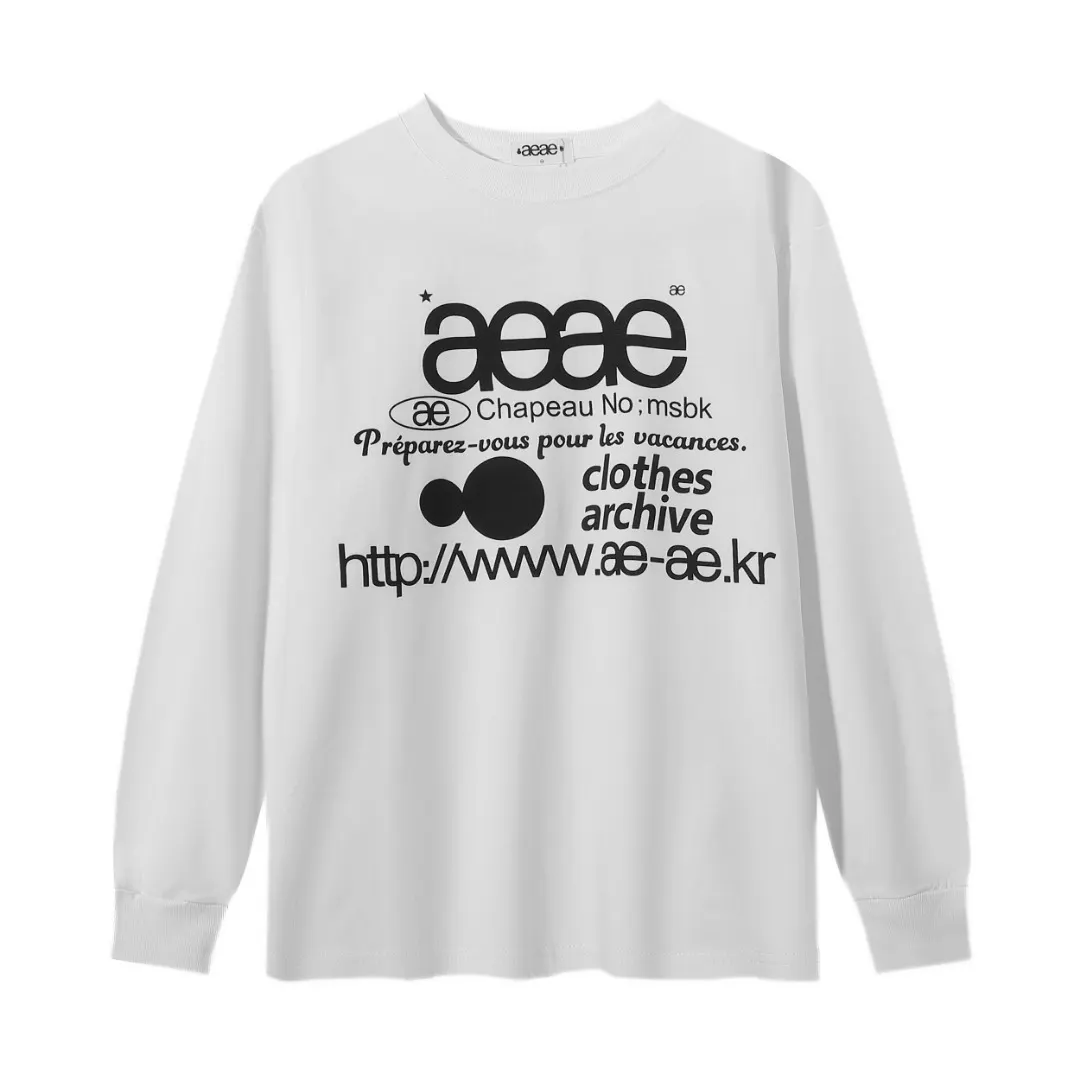 Aeae Logo Print Long-Sleeved T-Shirt D4816002 — view 5
