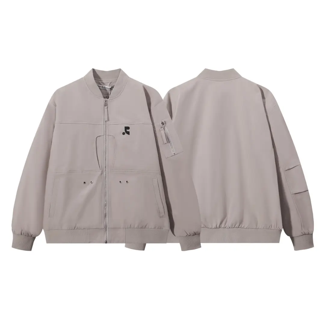Logo-Embroidered Zip-Up Bomber Jacket D11816011