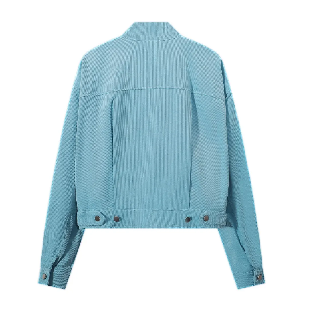 Corduroy Zip-Up Harrington Jacket D12815999 — view 3