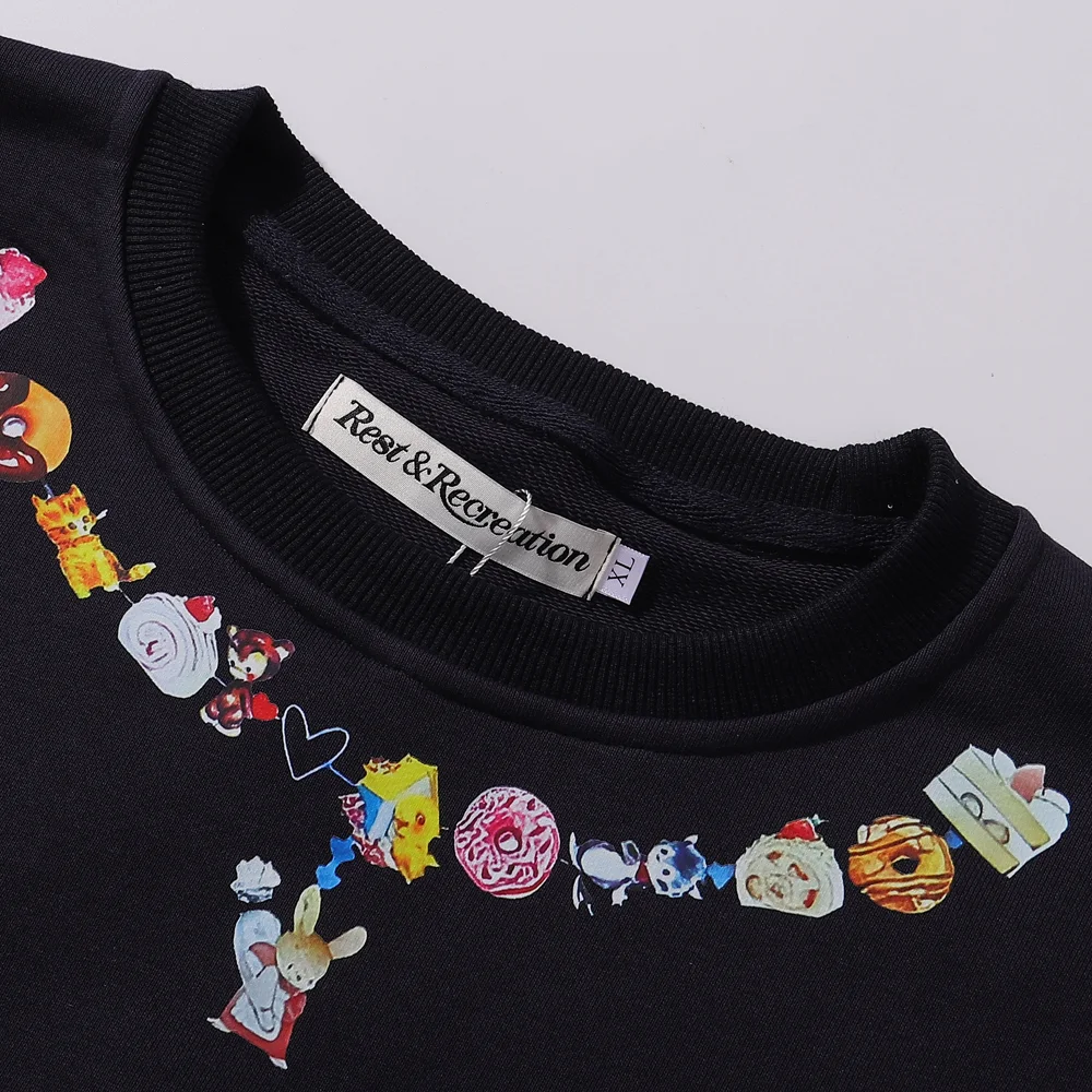 Graphic Print Fleece-Lined Sweatshirt D7816003 — view 4