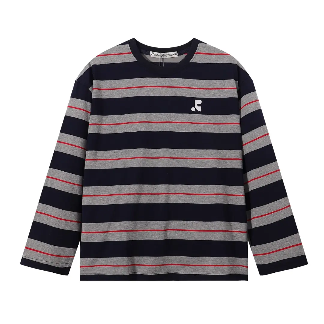Striped Long-Sleeve Cotton T-Shirt D6815987
