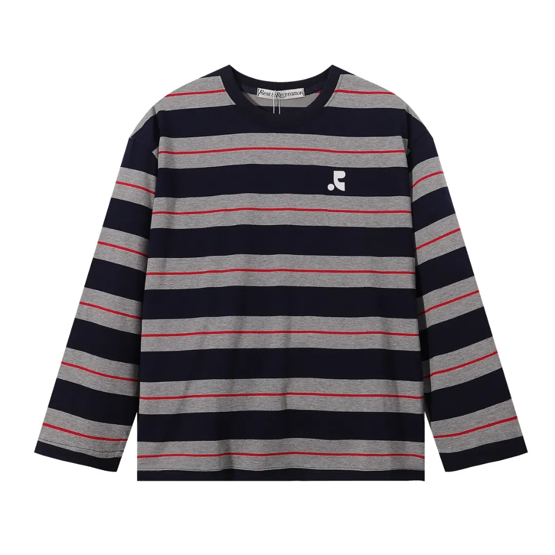 Striped Long-Sleeve Cotton T-Shirt D6815987