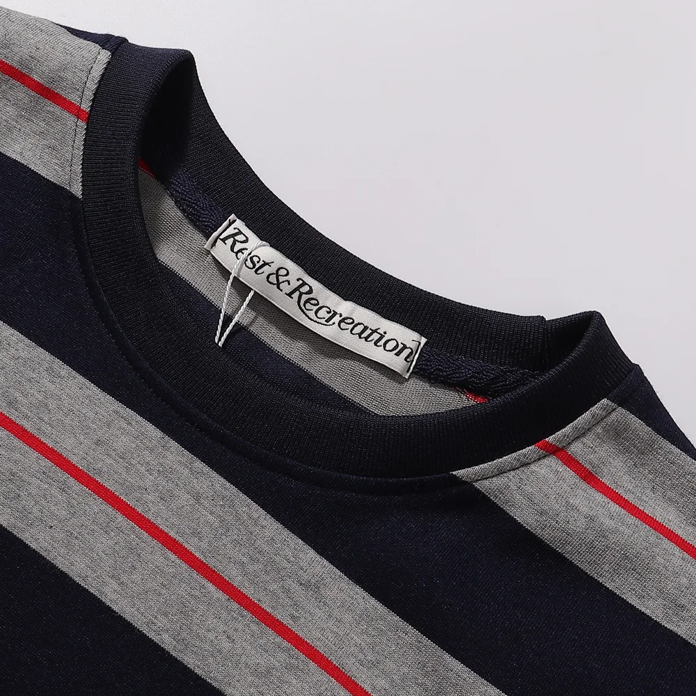 Striped Long-Sleeve Cotton T-Shirt D6815987 — view 3