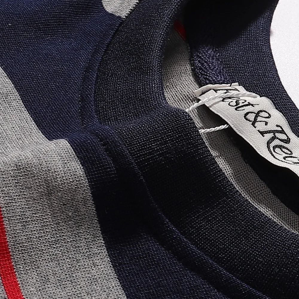 Striped Long-Sleeve Cotton T-Shirt D6815987 — view 5