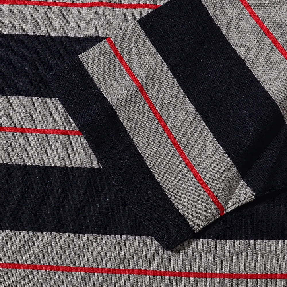 Striped Long-Sleeve Cotton T-Shirt D6815987 — view 7
