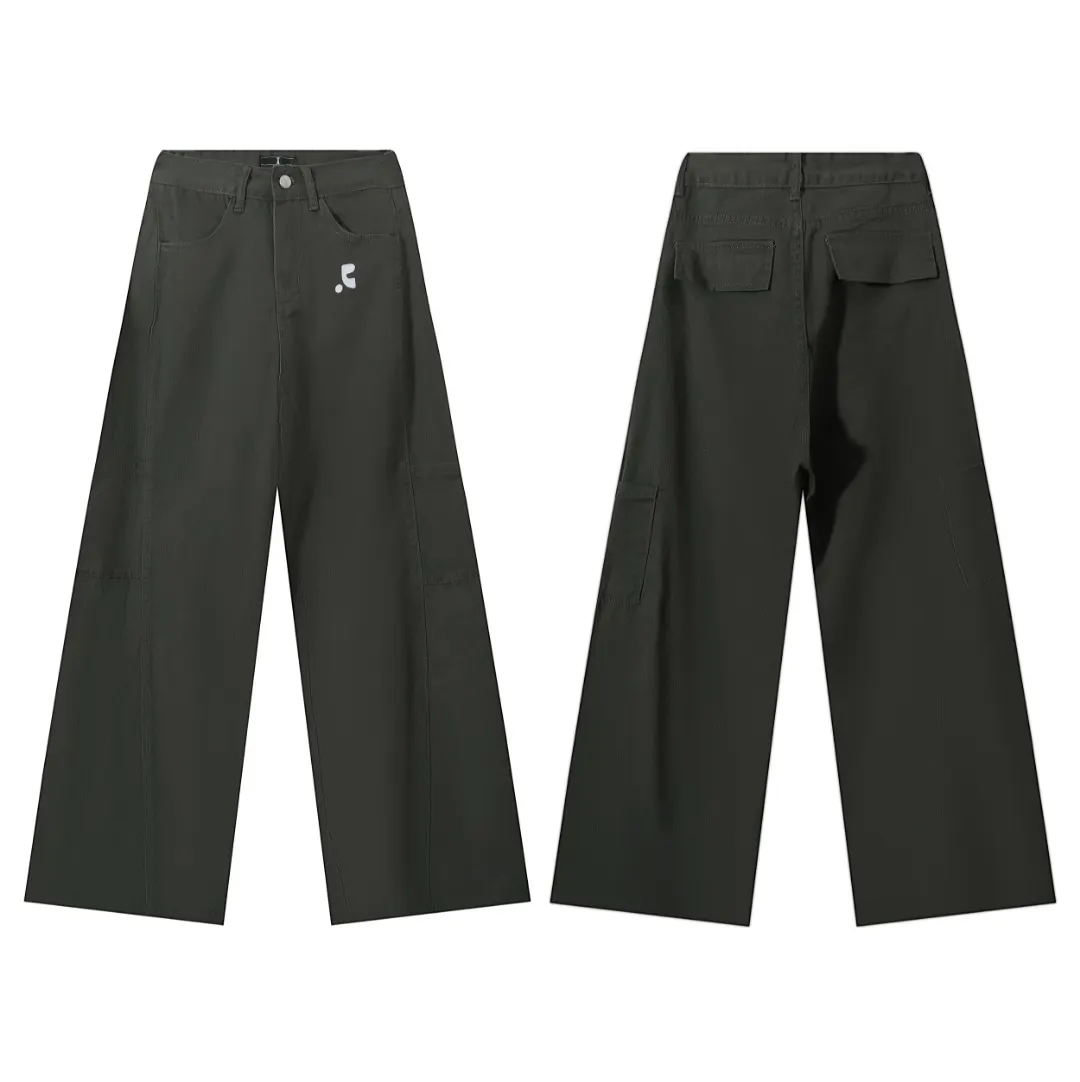 Wide-Leg Cargo Trousers D7516004