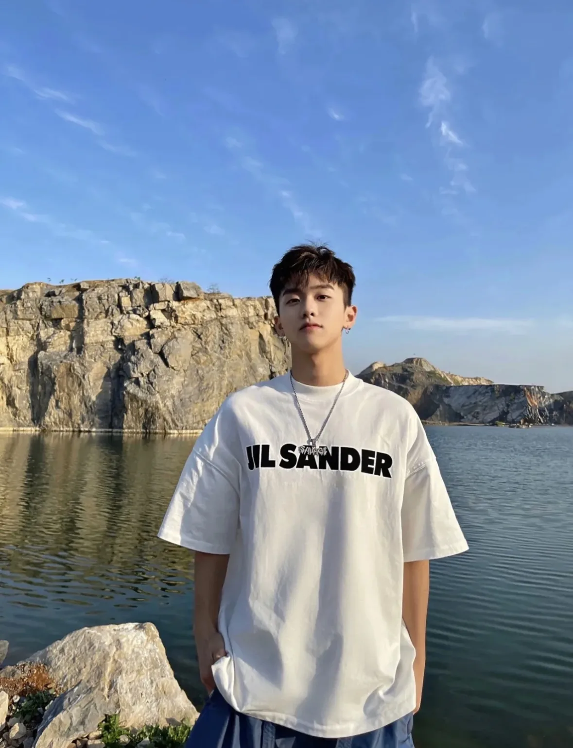 Logo Print Oversized Cotton T-Shirt D14024985 — view 30