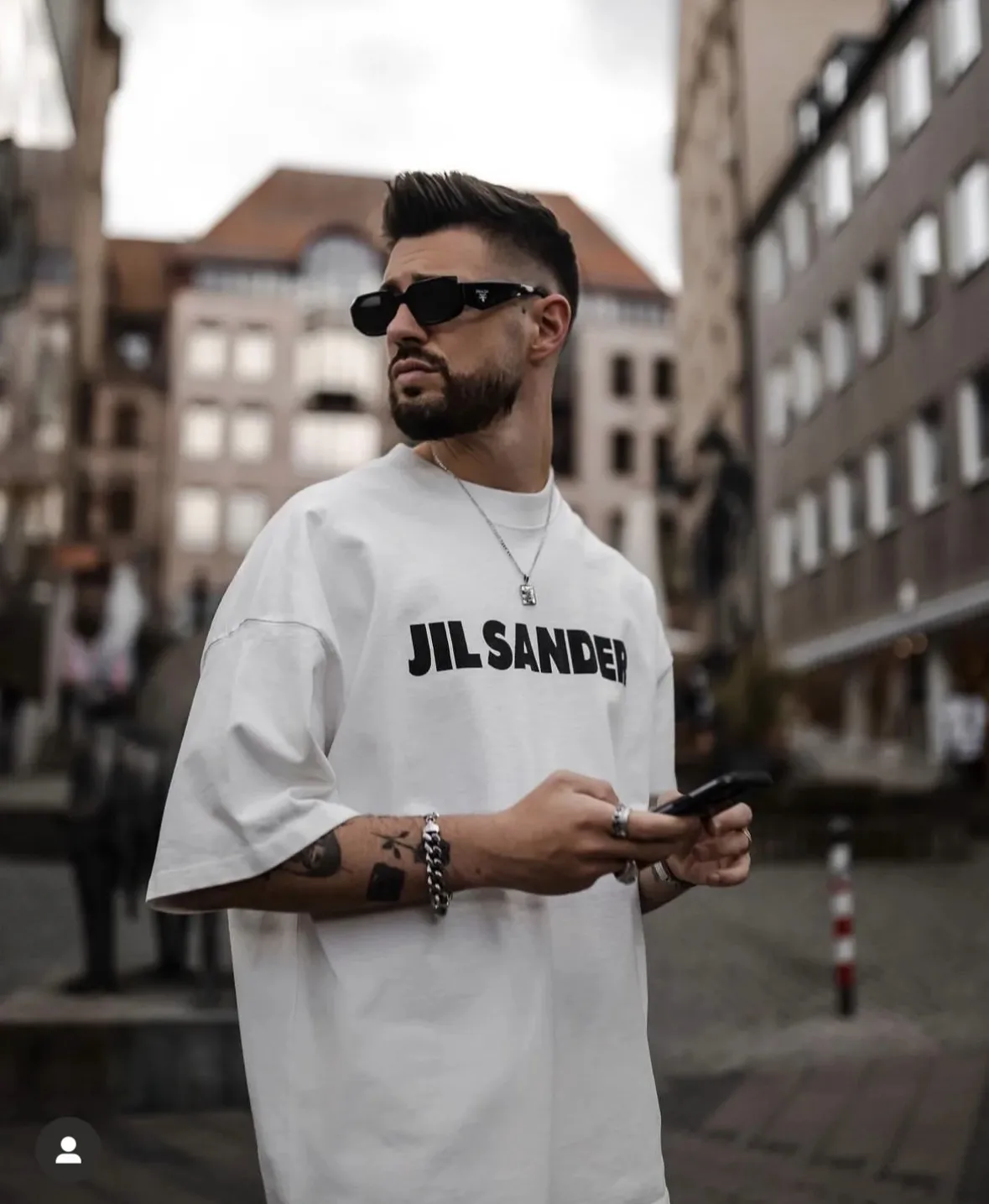 Logo Print Oversized Cotton T-Shirt D14024985 — view 33
