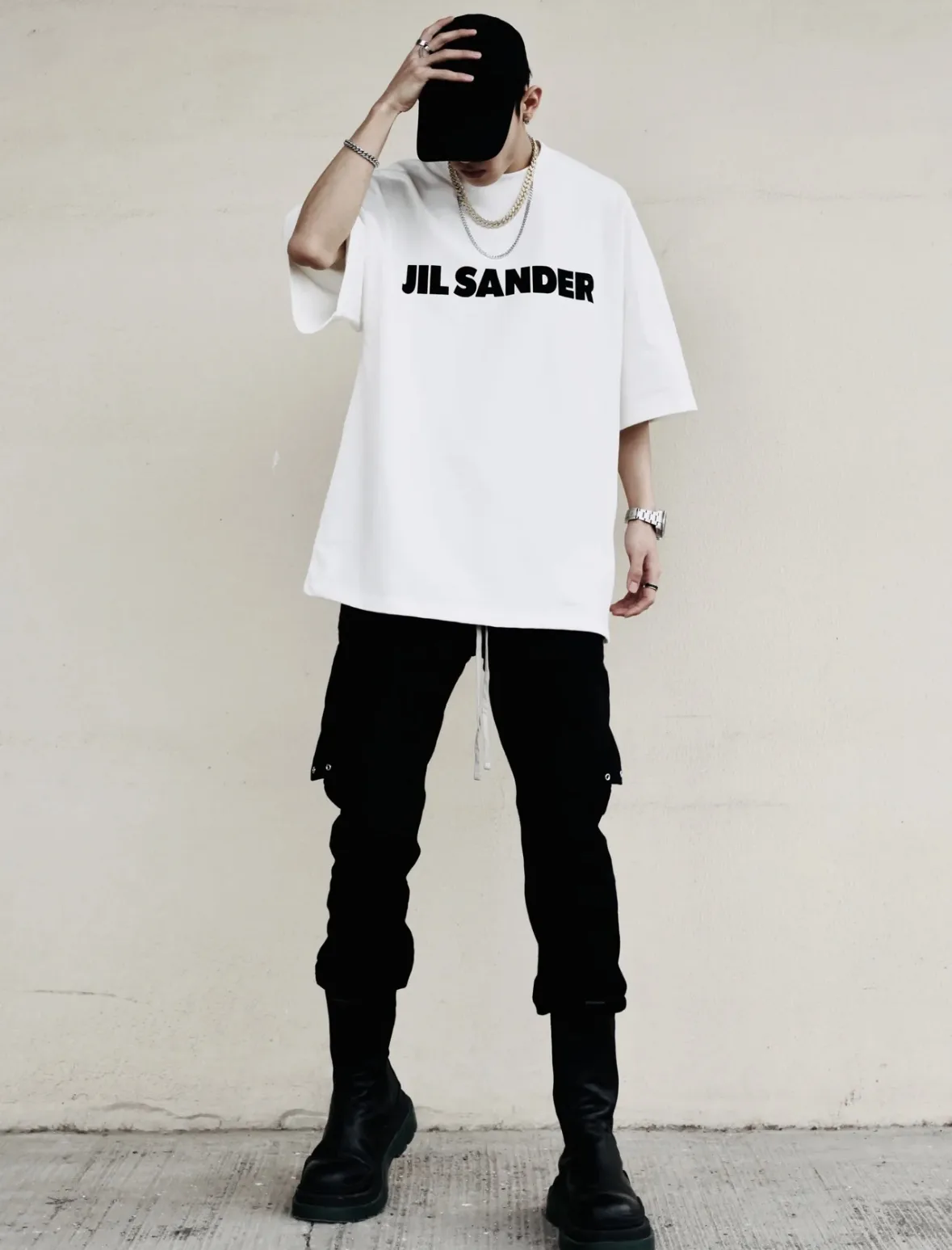 Logo Print Oversized Cotton T-Shirt D14024985 — view 39