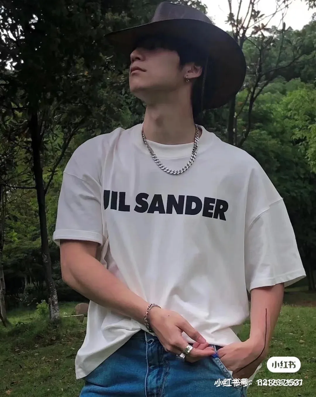 Logo Print Oversized Cotton T-Shirt D14024985 — view 42