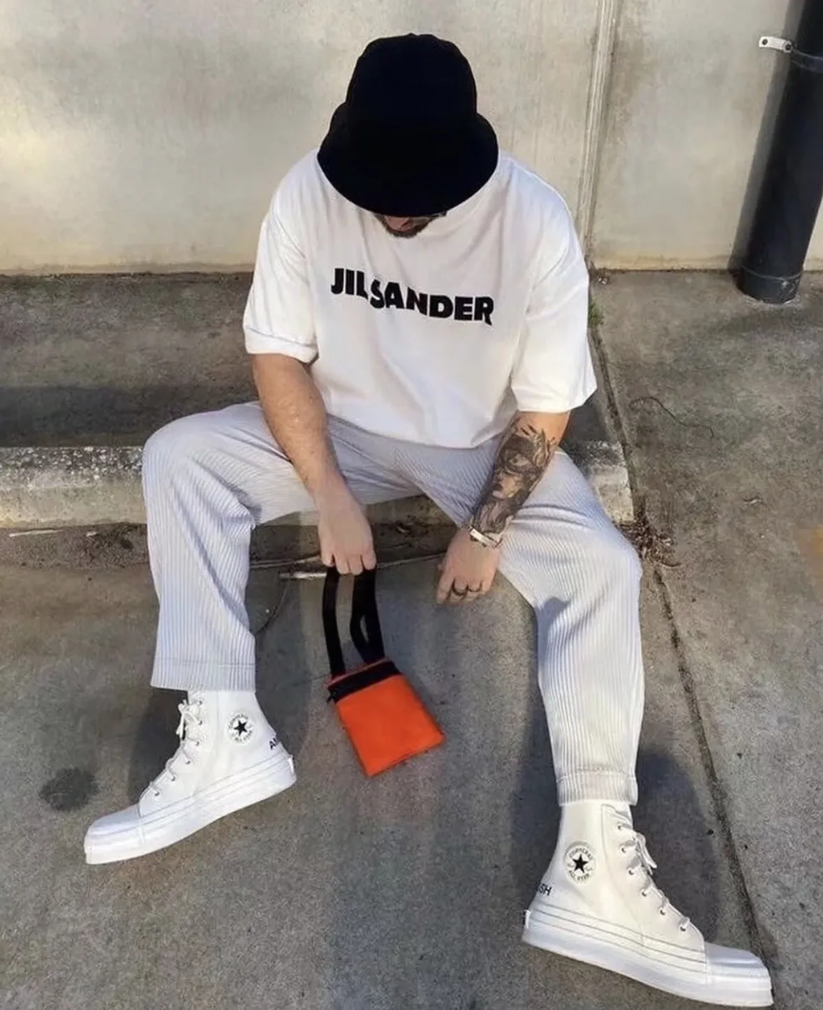 Logo Print Oversized Cotton T-Shirt D14024985 — view 48